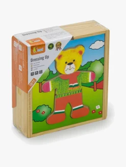 Trælegetøj|Babylegetøj|VIGA Trækasse med Bjørn