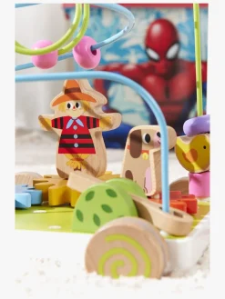 Trælegetøj|VIGA Træklegetøj med Kuglebane og Drejehjul