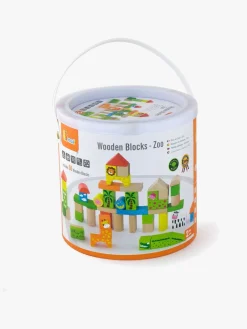 VIGA Babylegetøj-Træklodser Zoo