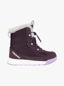 Børn VikingFootwear Støvler & Vinterstøvler-Viking Aery SL GTX Vinterstøvler, Grape/Lilac