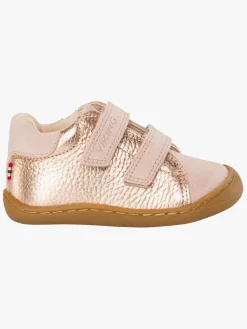 Børn VikingFootwear Begyndersko-Viking Alv Rena Barefoot 2V Begyndersko, Light Pink/Gold