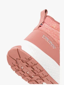 Børn VikingFootwear Sneakers-Viking Bouncy Glitter Mid 2V WP Sneakers, Pink