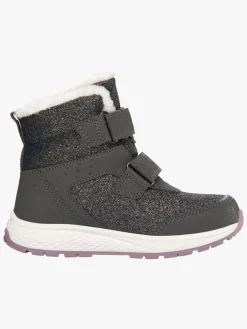 Støvler & Vinterstøvler|VikingFootwear Viking Equip Glitter 2V WP Vinterstøvler, Charcoal/Dusty Pink