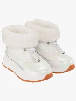 Børn VikingFootwear Støvler & Vinterstøvler-Viking Equip Shine Pull-On WP Vinterstøvler, Eggshell