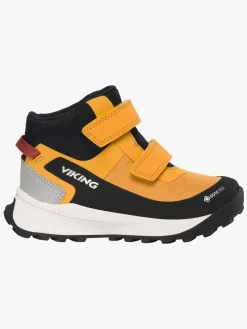 Sneakers|VikingFootwear Viking Expower Mid GTX 2V Sneakers, Mustard Hvid/Sort/Gul