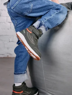 Sneakers|VikingFootwear Viking Hovet Mid 1V WP Sneakers, Olive/Red