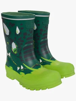 Børn VikingFootwear Gummistøvler-Viking Jolly Print Gummistøvler, Bottlegreen