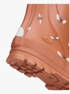 Børn VikingFootwear Gummistøvler-Viking Jolly Print Gummistøvler, Cognac/White