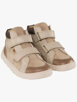 Børn VikingFootwear Sneakers-Viking Molde Barefoot Mid TEX 2V Sneakers, Dark Natural