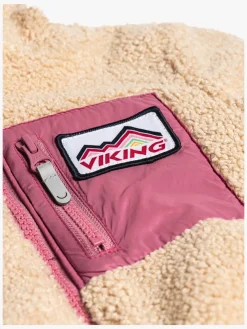 Fleecetøj|VikingFootwear Viking Playtime Vendbar Dynejakke, Plum Lyserød