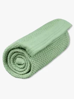 Interiør|VinterBloom Vinter & Bloom Soft Grid Hæklet Babytæppe, Dew Green Grøn