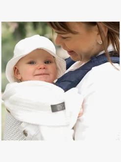 VinterBloom Stofbleer, Nusseklude & Babytæpper-Vinter & Bloom Soft Grid Hæklet Babytæppe, Pearl White