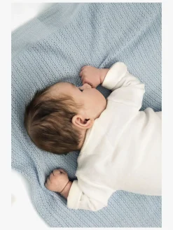 Børn VinterBloom Interiør-Vinter & Bloom Soft Grid Hæklet Babytæppe, Dove Grey