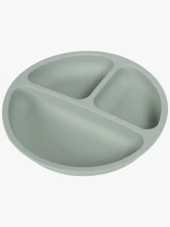 Spisetid|Virgel Tallerken & Bestik Silikone, Sage Grøn