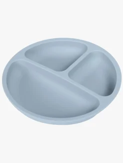 Spisetid|Virgel Tallerken & Bestik Silikone, Ether Blå