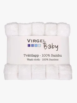 Pleje & Hygiejne|Virgel Vaskeklud Bambus 10-Pak, Hvid