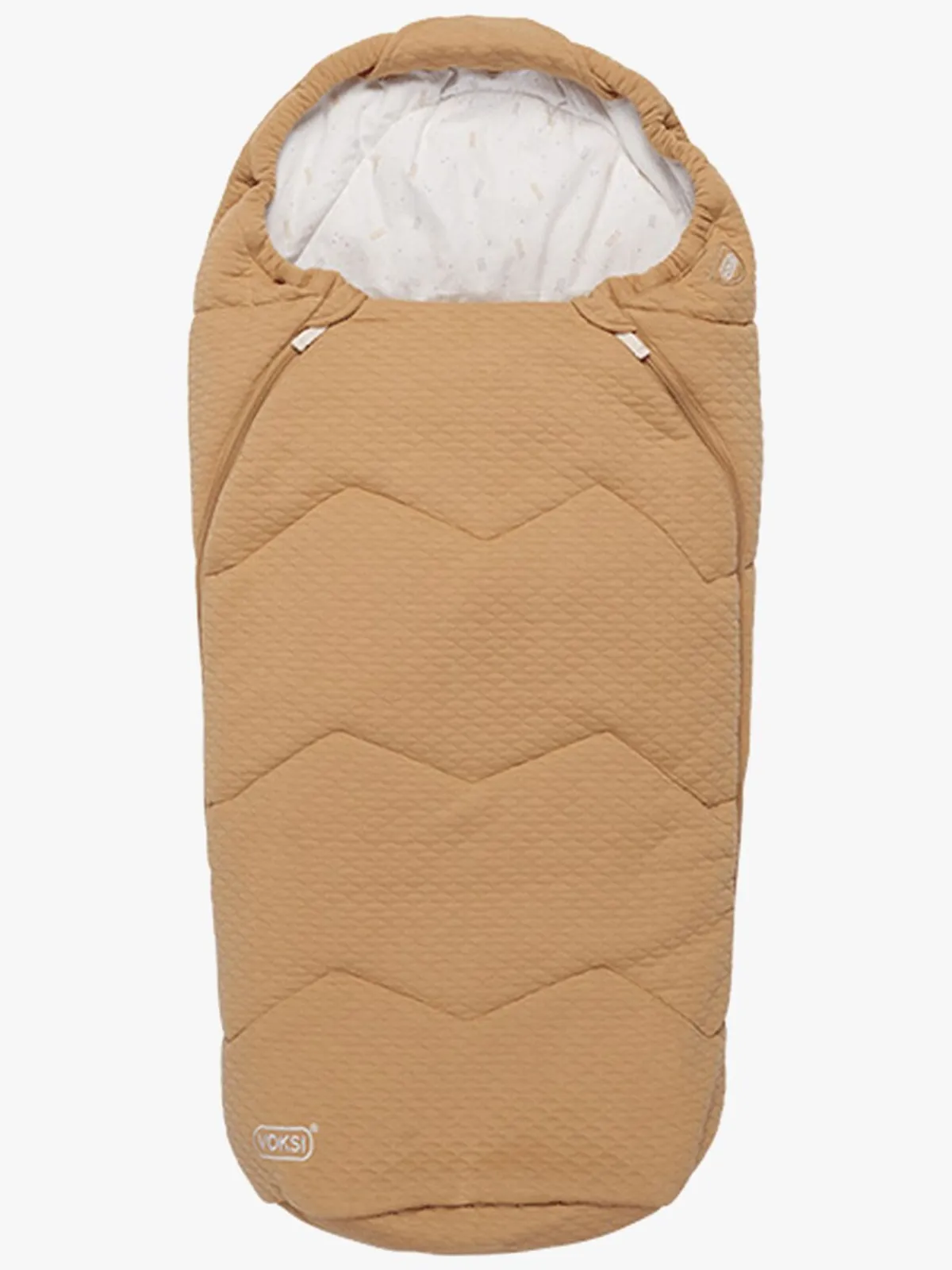 Køreposer|Voksi Breeze Light Kørepose, Warm Beige Fields Orange