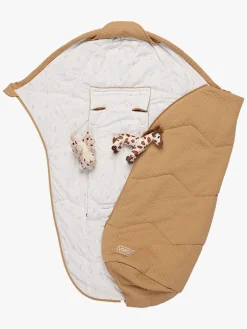 Køreposer|Voksi Breeze Light Kørepose, Warm Beige Fields Orange