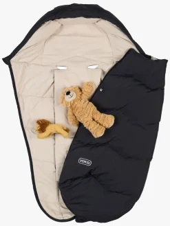 Køreposer|Voksi Explorer Kørepose, Black Solid Sort