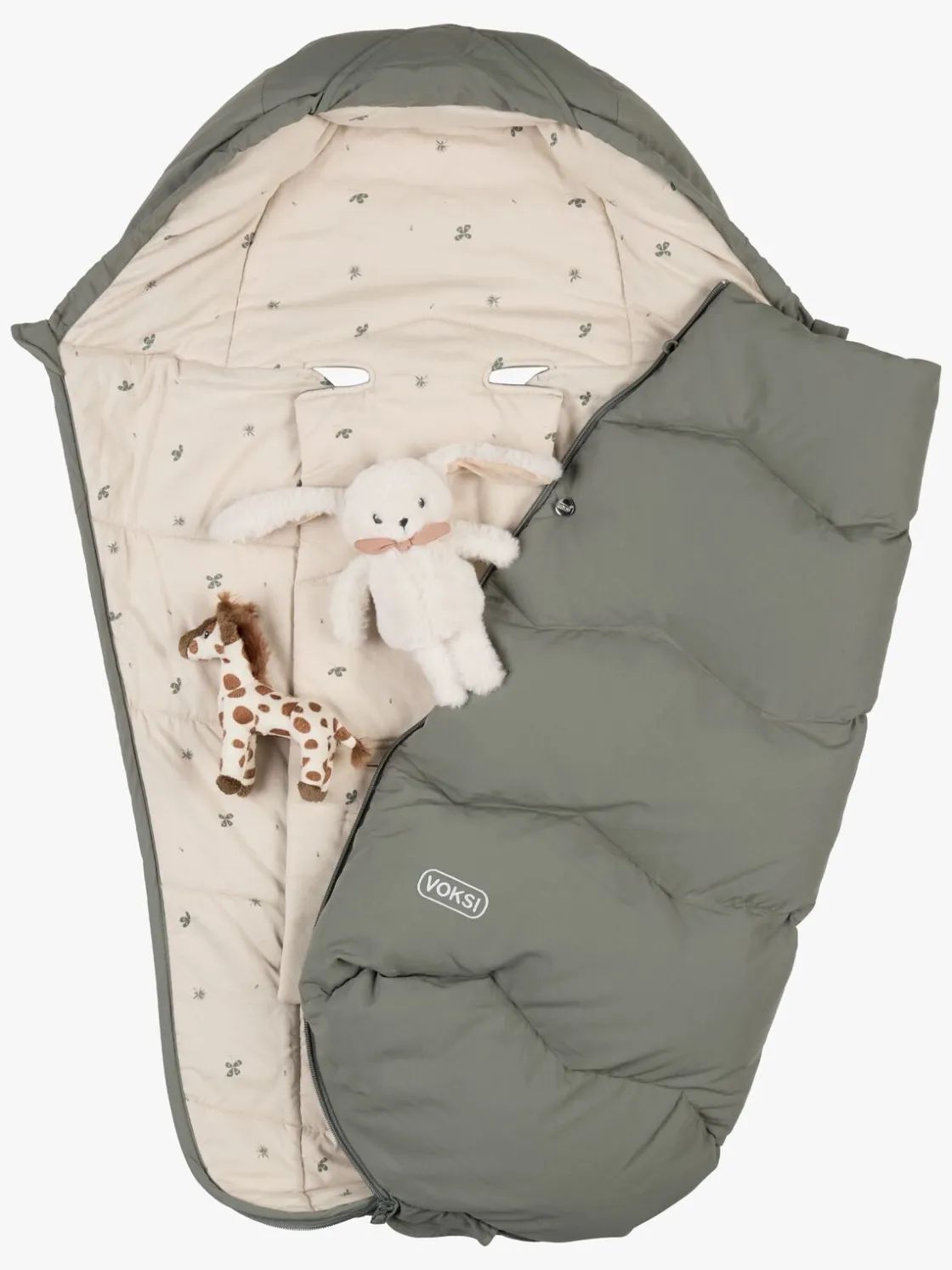 Køreposer|Voksi Explorer Kørepose, Meadow Green Clover Grøn