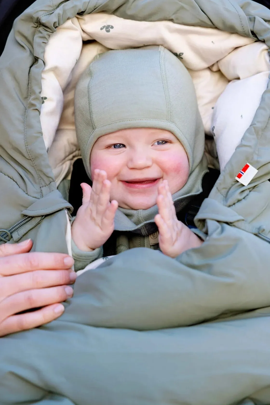 Køreposer|Voksi Explorer Kørepose, Meadow Green Clover Grøn