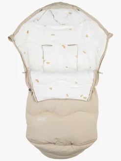 Køreposer|Voksi Explorer Kørepose, Seashell Sands Wings Beige