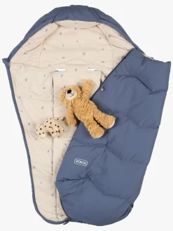 Køreposer|Voksi Explorer Kørepose, Stone Blue Clover