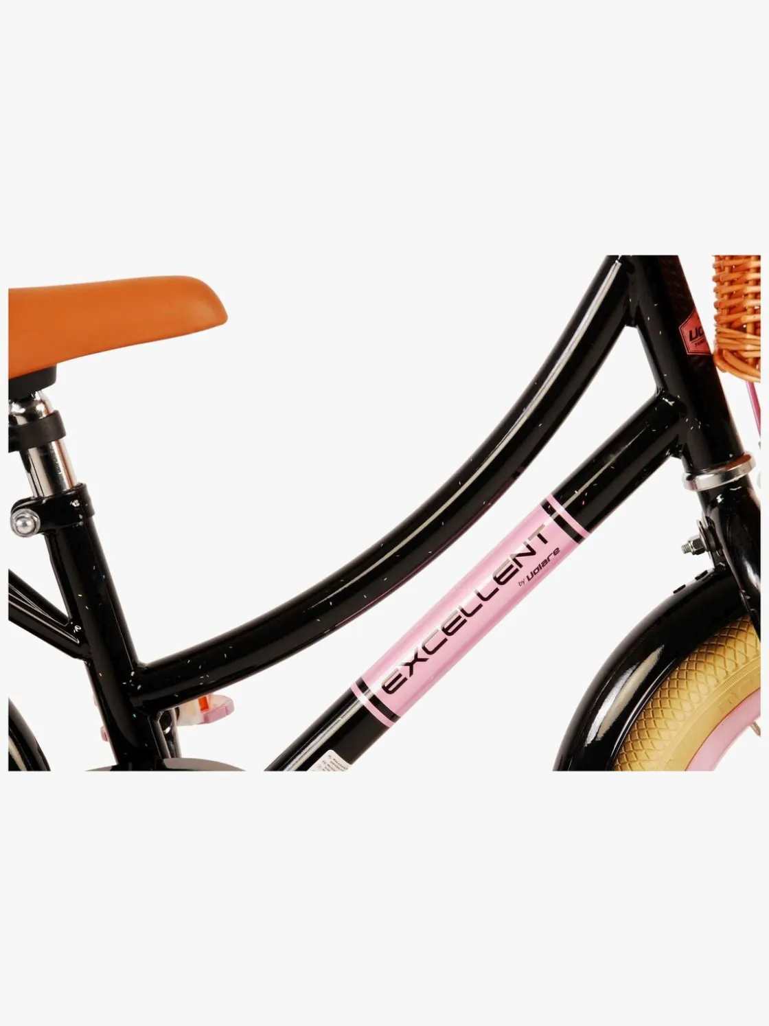 Cykler|Volare Excellent Cykel 14 Tommer, Sort Lyserød/Sort