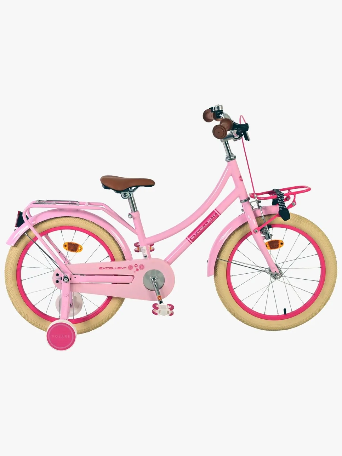 Cykler|Volare Excellent Cykel 18 Tommer, Pink Lyserød