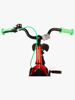 Cykler|Volare Rocky Cykel 12 Tommer, Rød Grøn/Rød