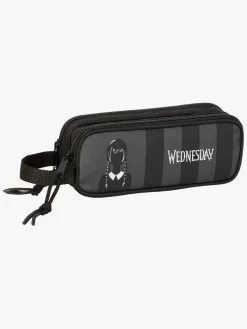 Kreativt Legetøj|Wednesday Dobbelt Penalhus, Sort