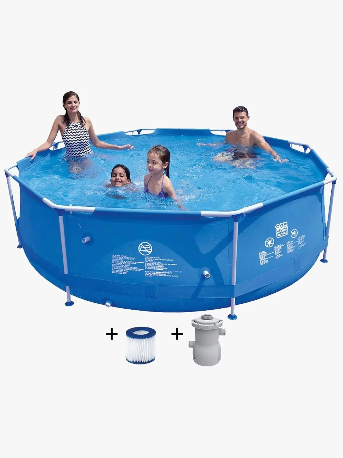 Vandleg|Wehncke poolsæt 300x76 cm, Blå