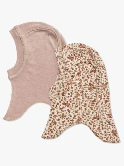 Børn Wheat Tilbehør|Uldtøj-Felix Elefanthuer 2-pak Merinould, Rose Flowers