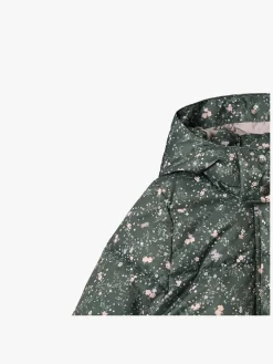 Vintertøj|Wheat Karla Dynejakke, Forest Lake Checked Flowers