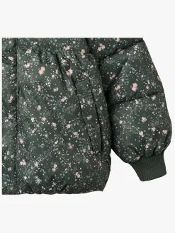 Vintertøj|Wheat Karla Dynejakke, Forest Lake Checked Flowers