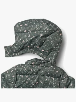 Vintertøj|Wheat Karla Dynejakke, Forest Lake Checked Flowers