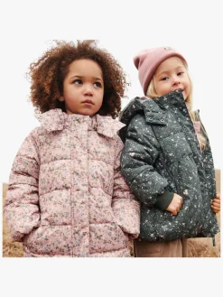 Vintertøj|Wheat Karla Dynejakke, Forest Lake Checked Flowers