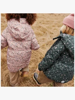 Vintertøj|Wheat Karla Dynejakke, Forest Lake Checked Flowers