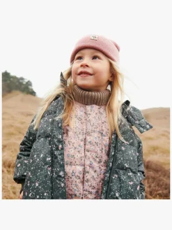 Vintertøj|Wheat Karla Dynejakke, Forest Lake Checked Flowers