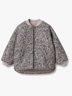 Fleecetøj|Vintertøj|Wheat Lake  Vendbar Termojakke, Black Sea Flowers