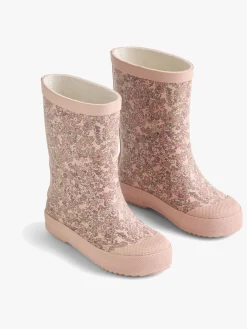 Børn Wheat Gummistøvler-Muddy Gummistøvler, Powder Flower Meadow