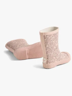 Børn Wheat Gummistøvler-Muddy Gummistøvler, Powder Flower Meadow