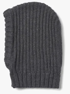 Børn Wheat Tilbehør|Uldtøj-Woolao Merinould Elefanthue, Charcoal Melange