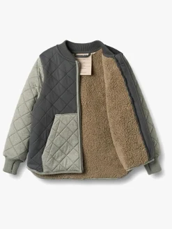 Børn Wheat Vintertøj-Wulf Termojakke, Thunder Melange