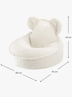 Børnemøbler|Wigiwama Bjørn Sækkestol, Cream White