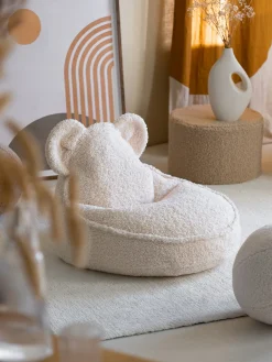 Børnemøbler|Wigiwama Bjørn Sækkestol, Cream White