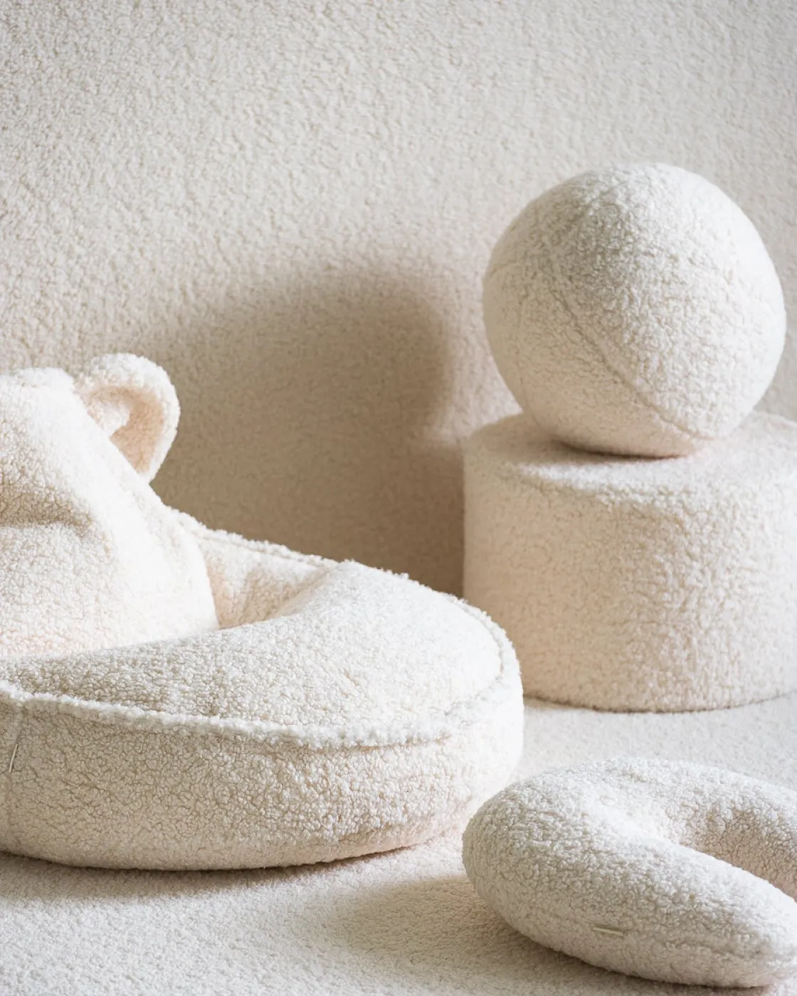 Børnemøbler|Wigiwama Cream White Puf