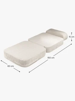 Børn Wigiwama Børnemøbler-Flip Foldbar Stol 150x60 cm, Marshmallow