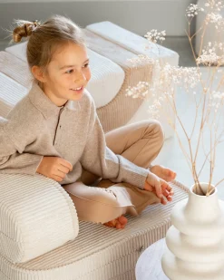 Børn Wigiwama Børnemøbler-Flip Foldbar Stol 150x60 cm, Marshmallow