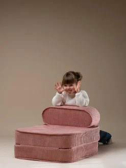 Børnemøbler|Wigiwama Flip Foldbar Stol 150x60 cm, Pink Mousse